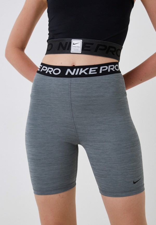 Шорты спортивные Nike W NP 365 SHORT 7IN HI RISE, цвет: серый ...