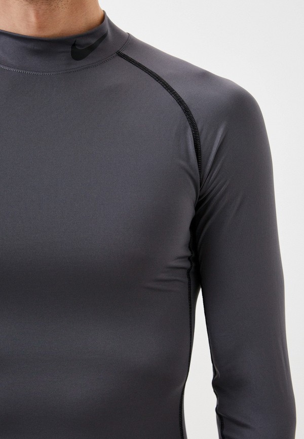 Лонгслив спортивный Nike M NP DF TIGHT LS MOCK, цвет: серый ...