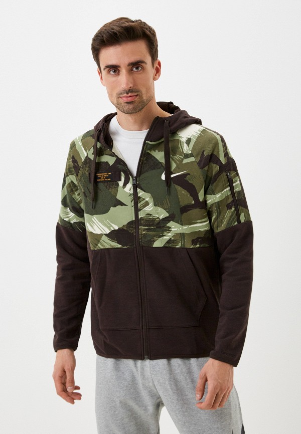 Nike Толстовка - M NK DF FLC HD FZ CAMO - фото 1