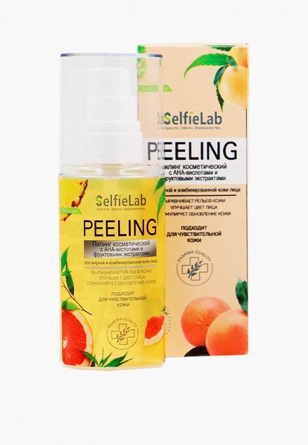 Selfielab Пилинг для лица - ПИЛИНГИ С ФРУКТОВЫМИ КИСЛОТАМИ, с АНА-кислотами и фруктовыми экстрактами  для жирной и комбинированной кожи лица, 60 мл - фото 1