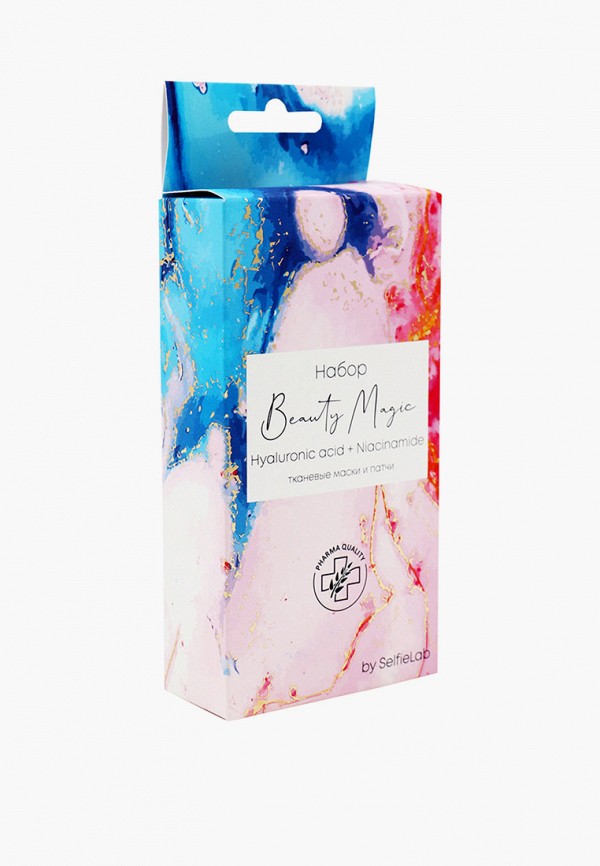 Selfielab Набор для ухода за лицом - с гиалуроновой кислотой, Beauty Magic Hyaluronic acid + Niacinamide, Маска 1 шт. + Патчи для глаз 1 пара - фото 1