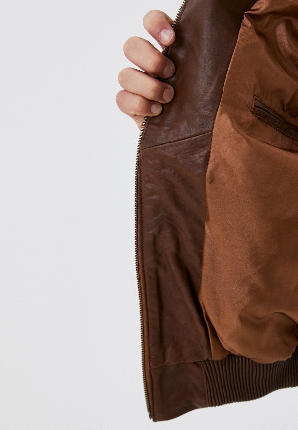 Basics & More Куртка кожаная утепленная - фото 4