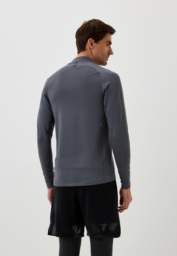 Лонгслив спортивный Nike M NP TOP WARM LS MOCK, цвет: серый ...