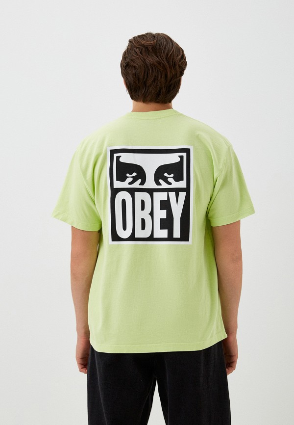 Футболка Obey, цвет: зеленый, RTLACV498301 — купить в интернет-магазине ...