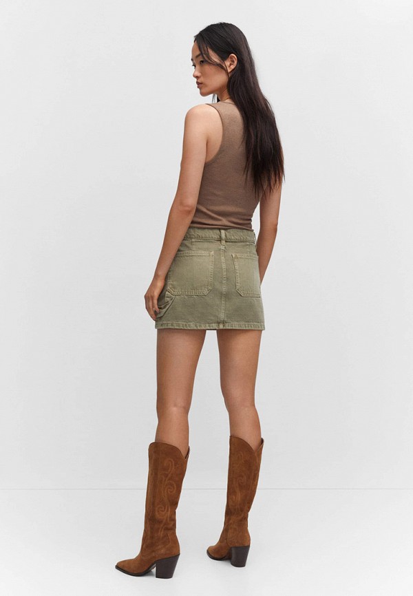 Mango Юбка джинсовая - CHINO2 - фото 3