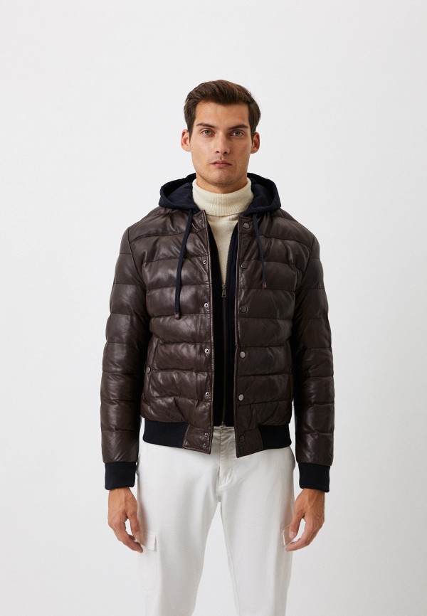 Blouson Куртка кожаная утепленная - фото 1