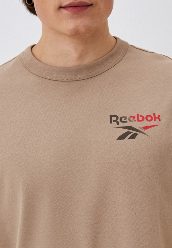 Футболка Reebok GRADIENT VECTOR SS TEE, цвет: бежевый