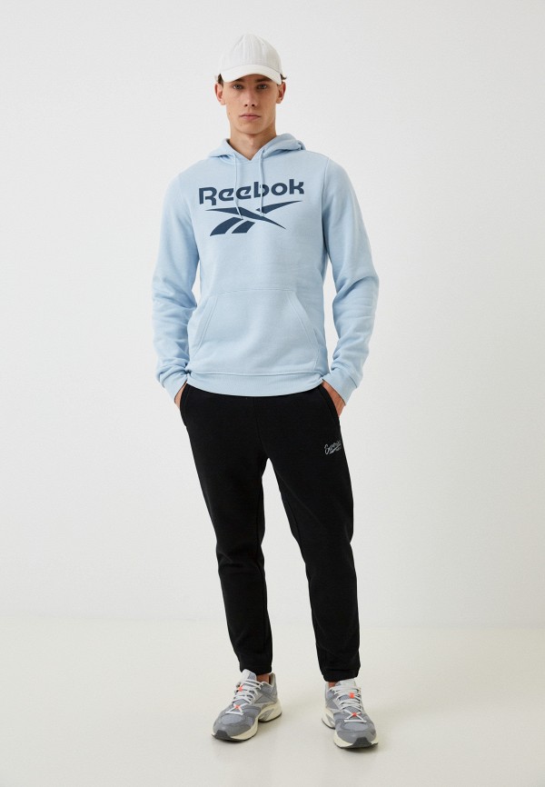 Reebok Худи - REEBOK IDENTITY FLEECE STACKED LOGO PULLOVER HOODIE - фото 2