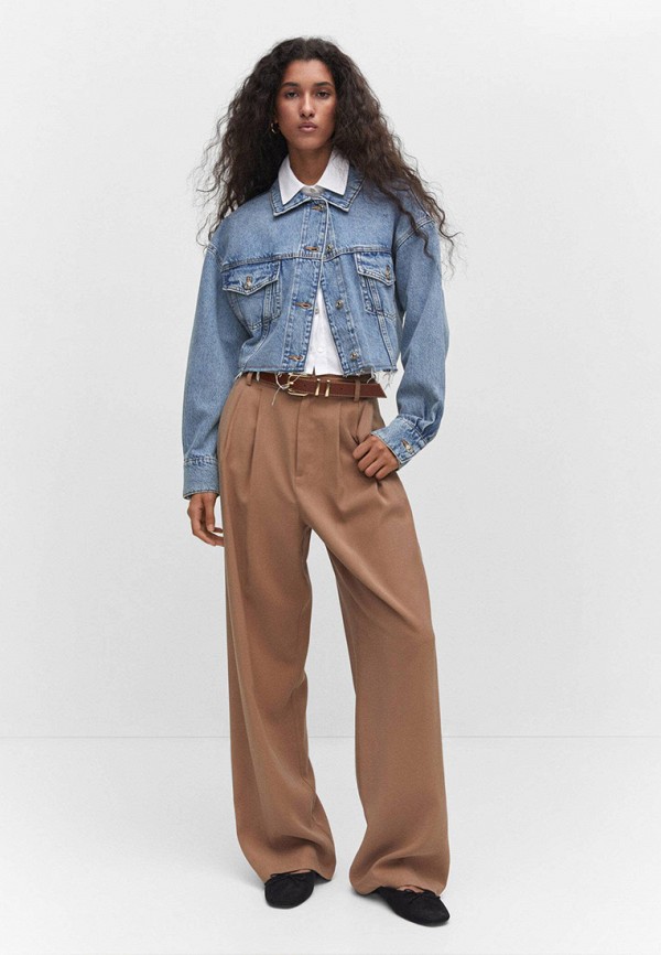 Куртка джинсовая Mango CAROLA, цвет: синий, RTLACW255701 — купить в ...