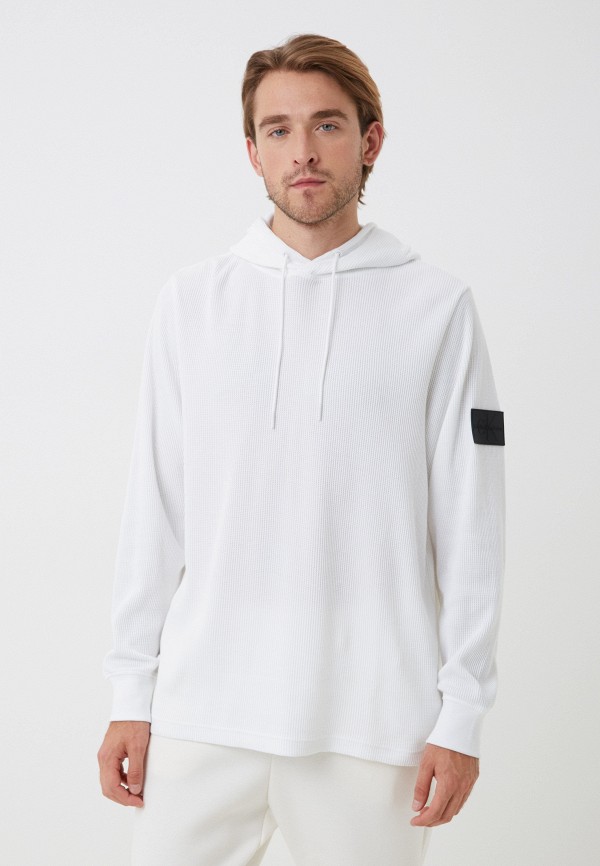 Худи Calvin Klein Jeans, цвет: белый, RTLACW545501 — купить в интернет ...