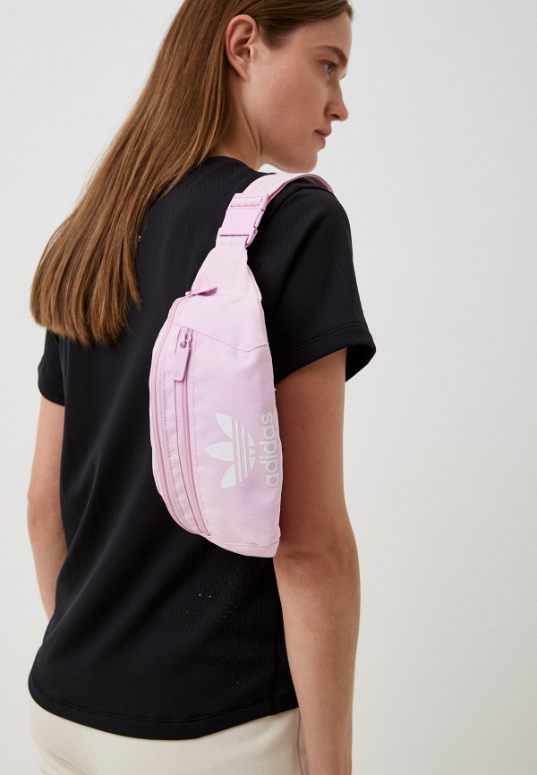 Adidas essential crossbody bag clearance pink