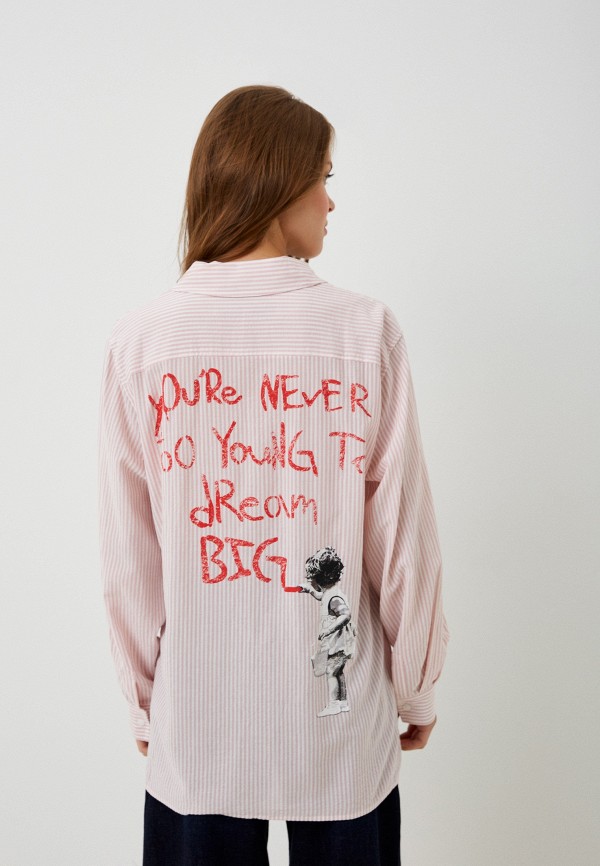 Рубашка Guess BANKSY CAPSULE, цвет: розовый, RTLACX027401 — купить в ...