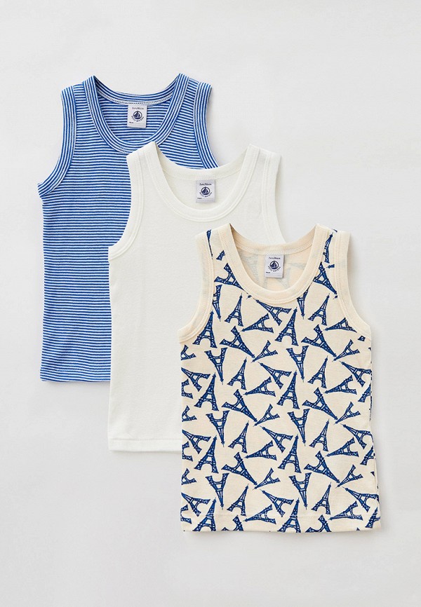 Petit Bateau Майки домашние 3 шт. - фото 1