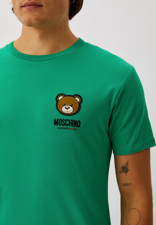Футболка Moschino Underwear, цвет: зеленый, RTLACX350302 — купить в ...