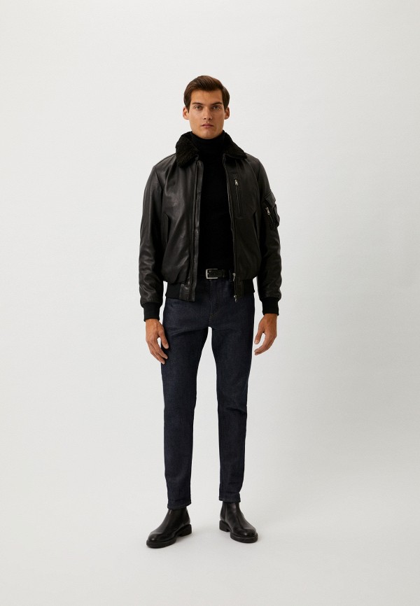 Blouson Куртка кожаная утепленная - Aviator - фото 2
