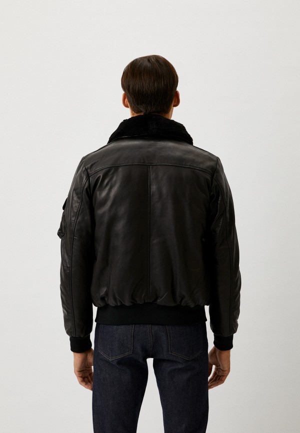 Blouson Куртка кожаная утепленная - Aviator - фото 3