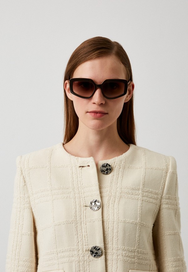 Очки солнцезащитные Max Mara MM 0069 50F, цвет: коричневый ...