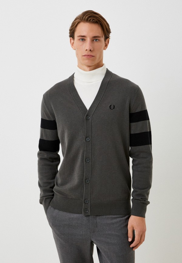 Кардиган Fred Perry, цвет: серый, RTLACY690201 — купить в интернет ...