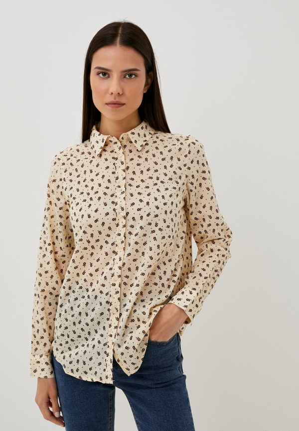 Рубашка United Colors of Benetton, цвет: бежевый, RTLACY834601 — купить ...