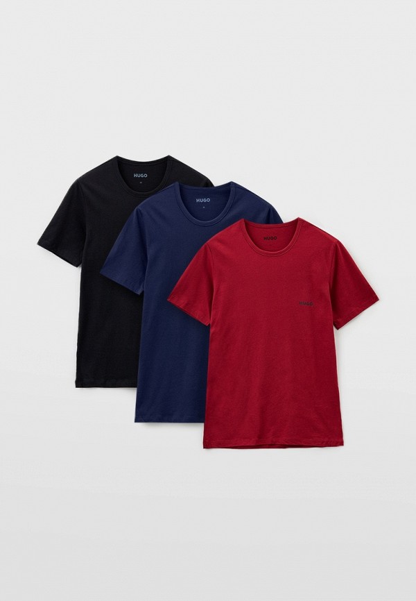 Футболки домашние 3 шт. Hugo T-SHIRT RN TRIPLET P, цвет: красный ...