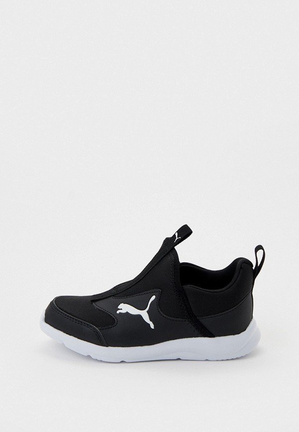 Puma black slip on sale on