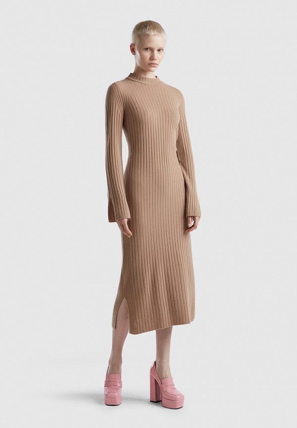 Платье United Colors of Benetton, цвет: бежевый, RTLACZ504001 — купить ...