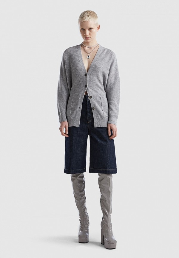 Кардиган United Colors of Benetton, цвет: серый, RTLACZ524601 — купить ...