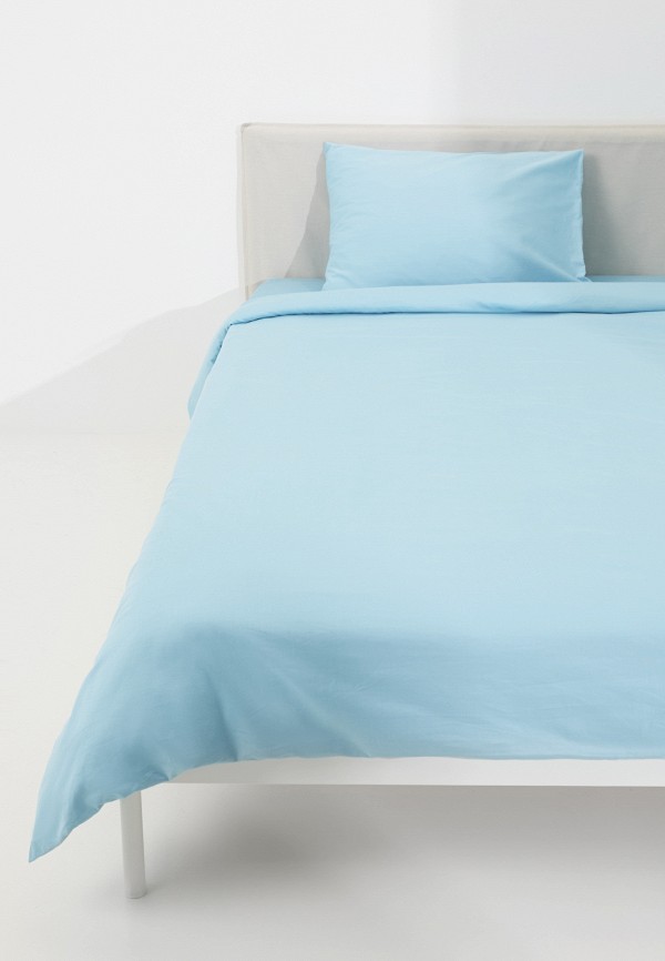 Lamoda Home Постельное белье 1,5-спальное - САТИН, пододеяльник 140 х 205 см + наволочка 50х70 см - фото 2