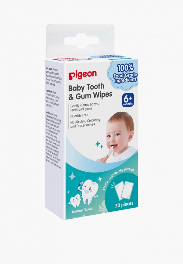 Pigeon Салфетки для полости рта - от 6 месяцев - фото 4