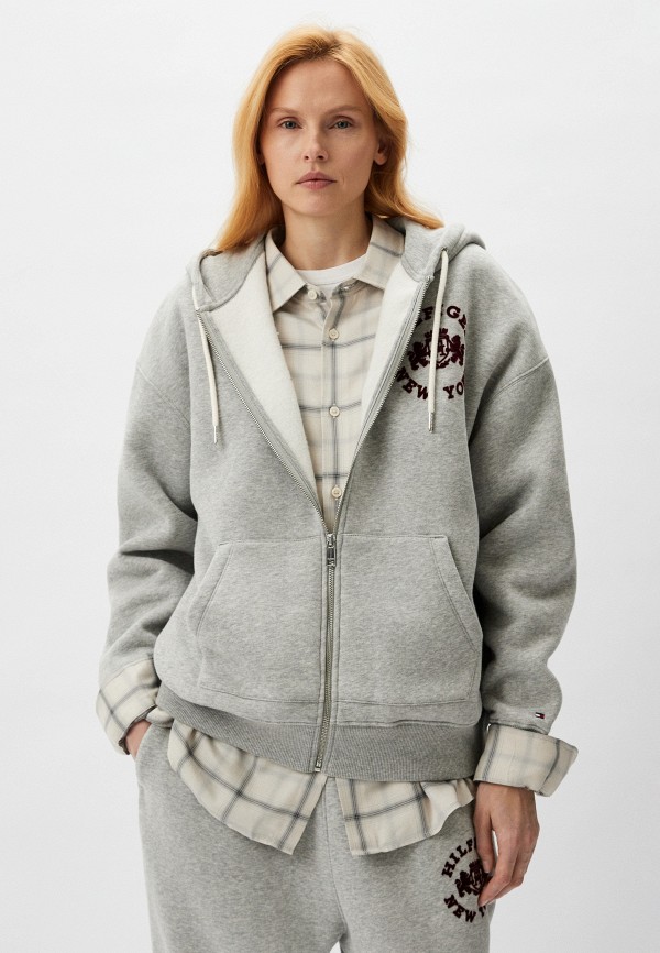 Толстовка Tommy Hilfiger, цвет: серый, RTLACZ770901 — купить в интернет ...