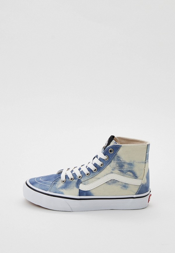Acid denim top vans high top