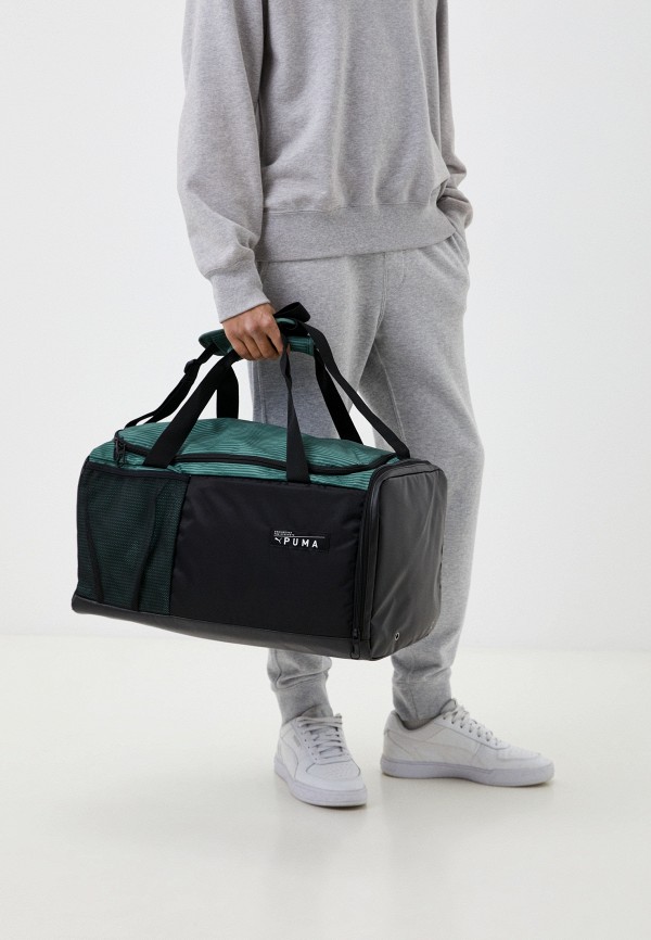 PUMA Сумка спортивная - Training Sportsbag M PUMA Black-Eucalypt - фото 5