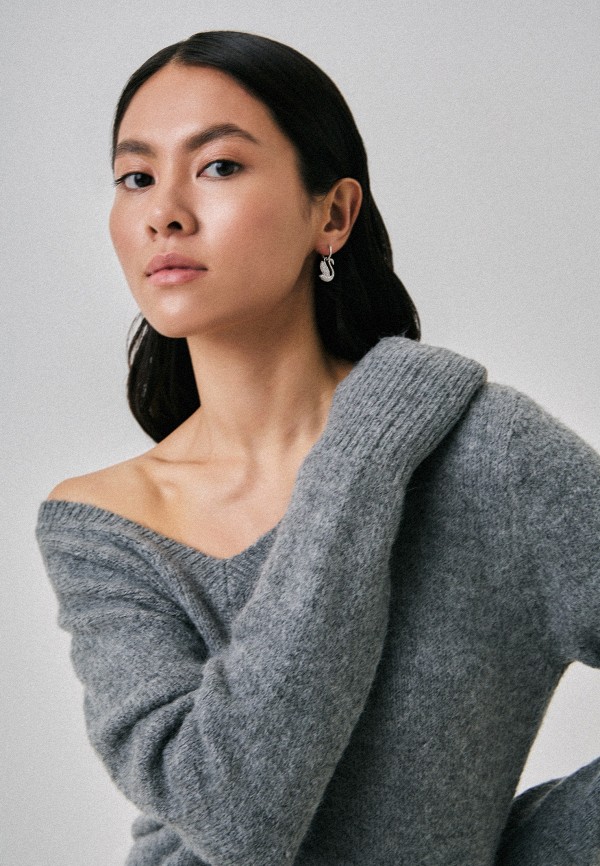 Swarovski® Серьги - Iconic Swan - фото 5