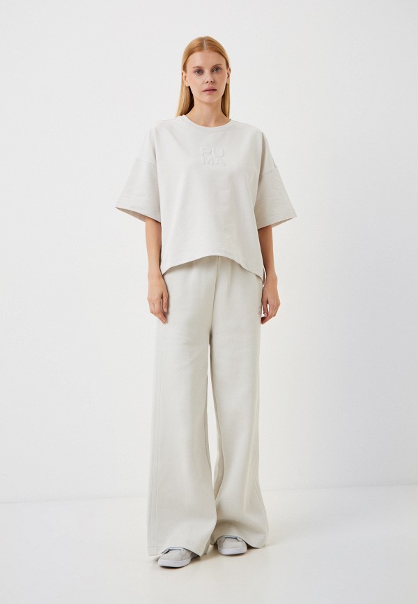 PUMA Брюки спортивные - INFUSE Wide Leg Pants Sedate Gray - фото 2