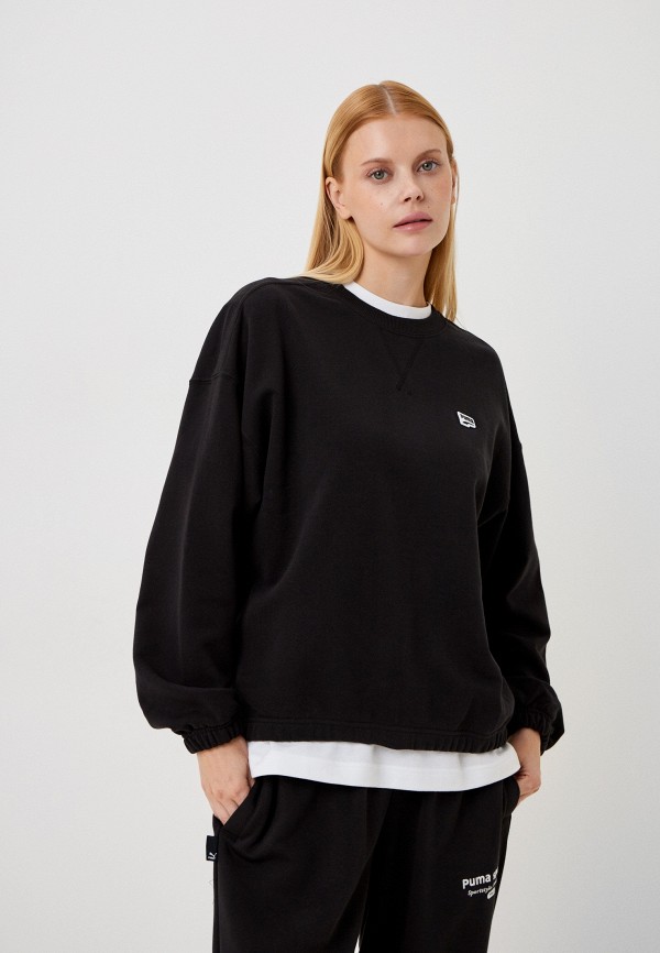 PUMA Свитшот - DOWNTOWN Oversized Crew PUMA Black - фото 1