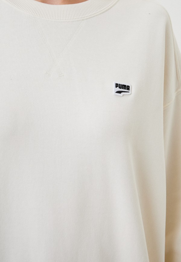 PUMA Свитшот - DOWNTOWN Oversized Crew Warm White - фото 5