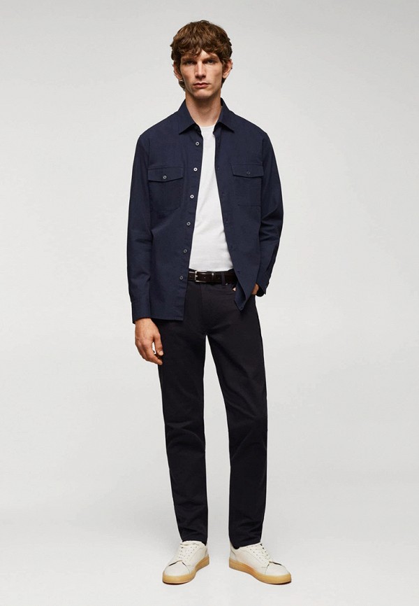 Рубашка Mango Man GIGNAC, цвет: синий, RTLADA623401 — купить в интернет ...