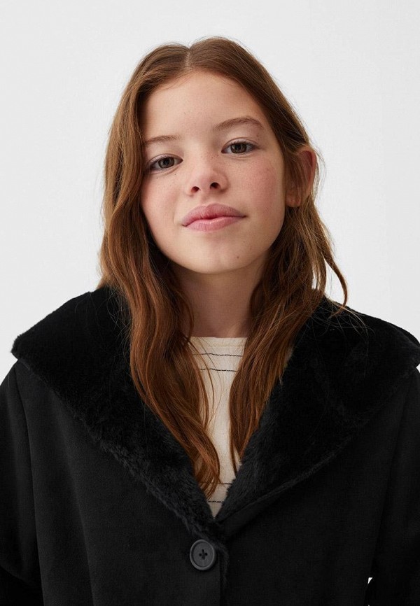 Mango Kids Дубленка - CHOCOLAT - фото 3