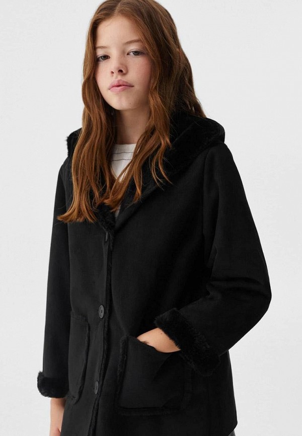 Mango Kids Дубленка - CHOCOLAT - фото 4