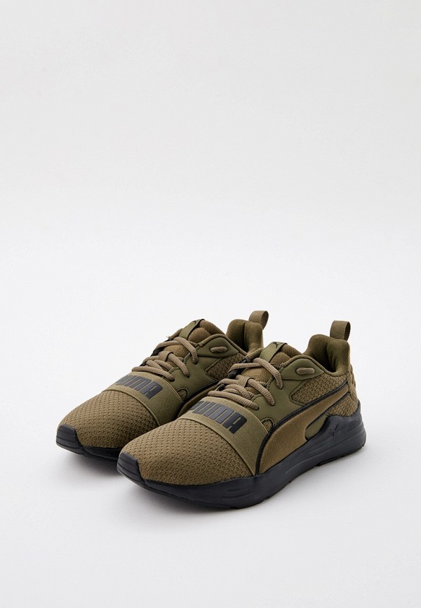 Кроссовки PUMA Puma Wired Run Pure PUMA Olive-PUMA Blac, цвет: хаки ...
