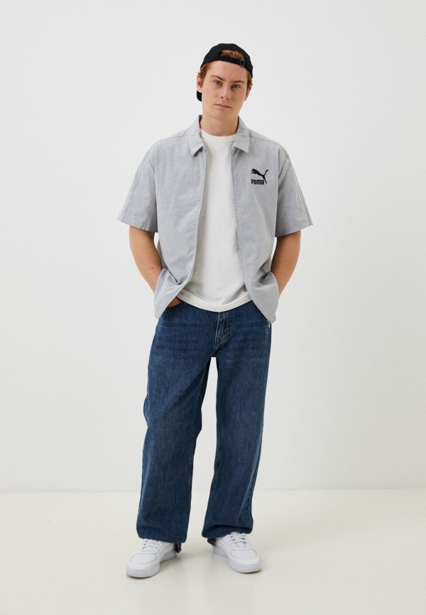PUMA Рубашка - LUXE SPORT T7 Shirt Light Gray Heather - фото 2
