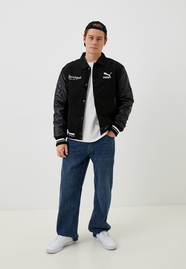 PUMA Куртка утепленная - PUMA TEAM Varsity Jacket PUMA Black - фото 2
