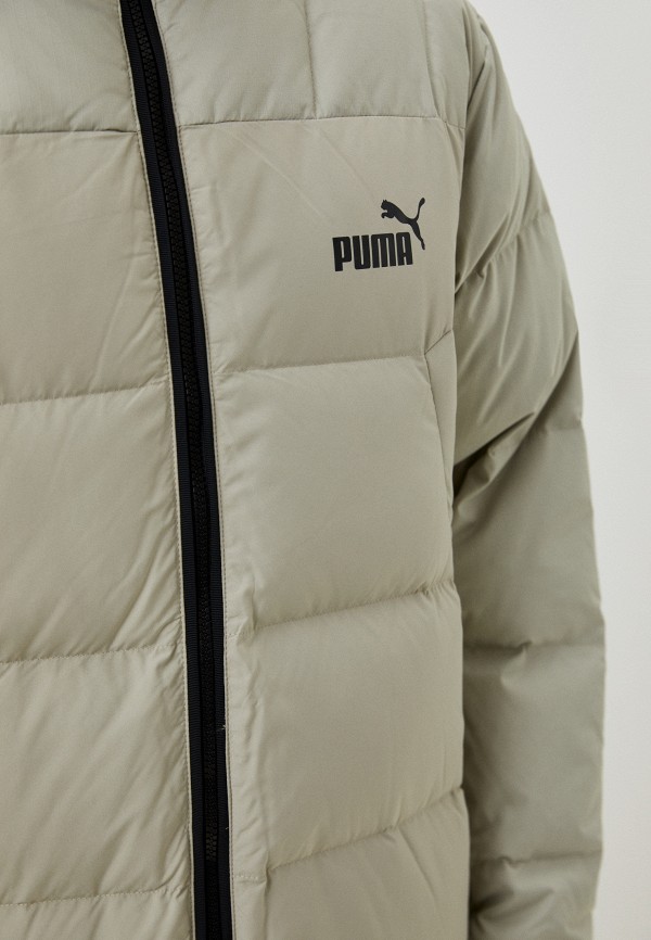 PUMA Пуховик - Long Hooded Down Coat Pebble Gray - фото 5