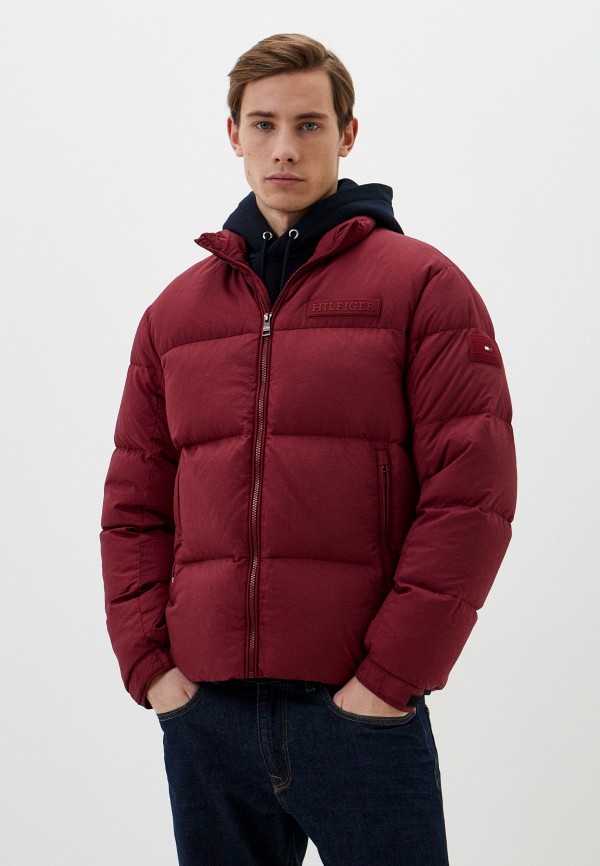 Пуховик Tommy Hilfiger, цвет: бордовый, RTLADA932402 — купить в ...
