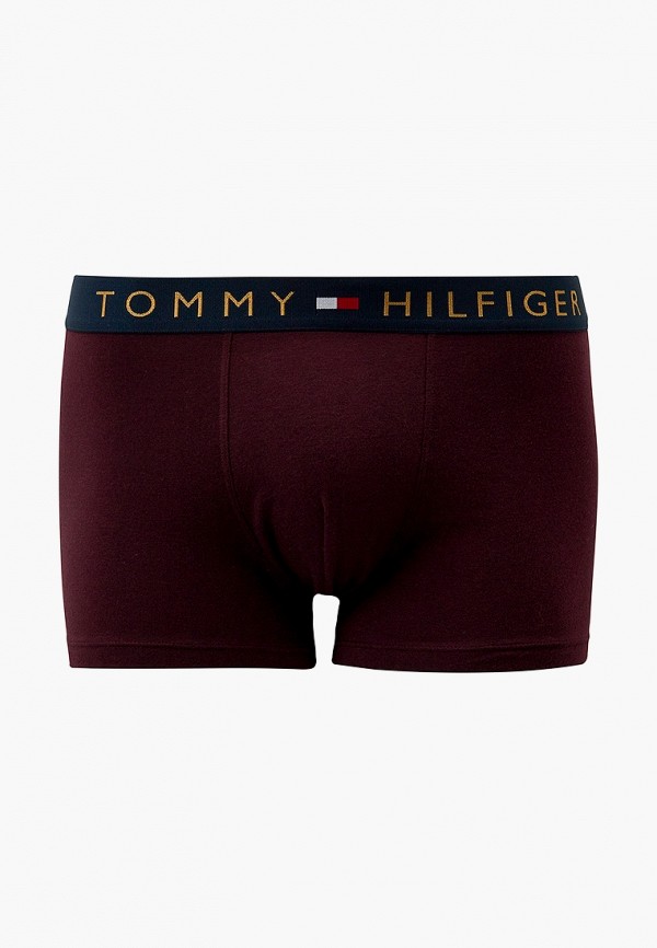 Трусы 5 шт. Tommy Hilfiger 5P TRUNK GOLD WB, цвет: бордовый ...
