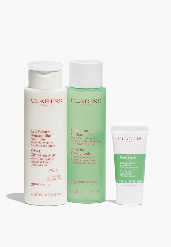 Clarins Набор для ухода за лицом - с косметичкой - фото 3