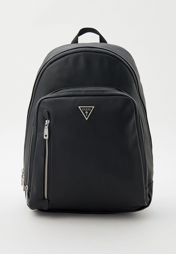 Guess black leather backpack sale