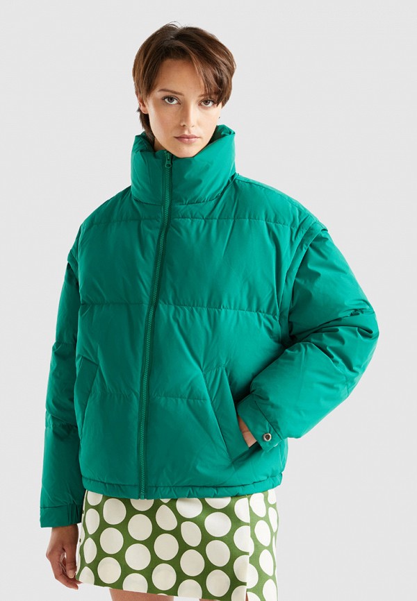 Пуховик United Colors of Benetton 2 в 1, цвет: бирюзовый, RTLADB288401 ...