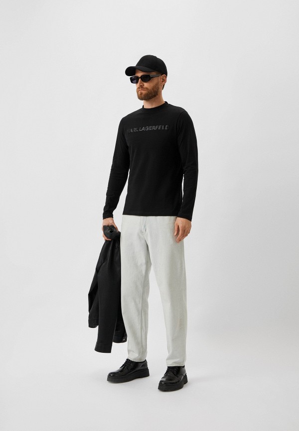 Лонгслив Karl Lagerfeld, цвет: черный, RTLADB382901 — купить в интернет ...