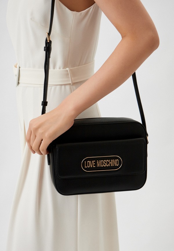 Сумка Love Moschino, цвет: черный, RTLADB851901 — купить в интернет ...
